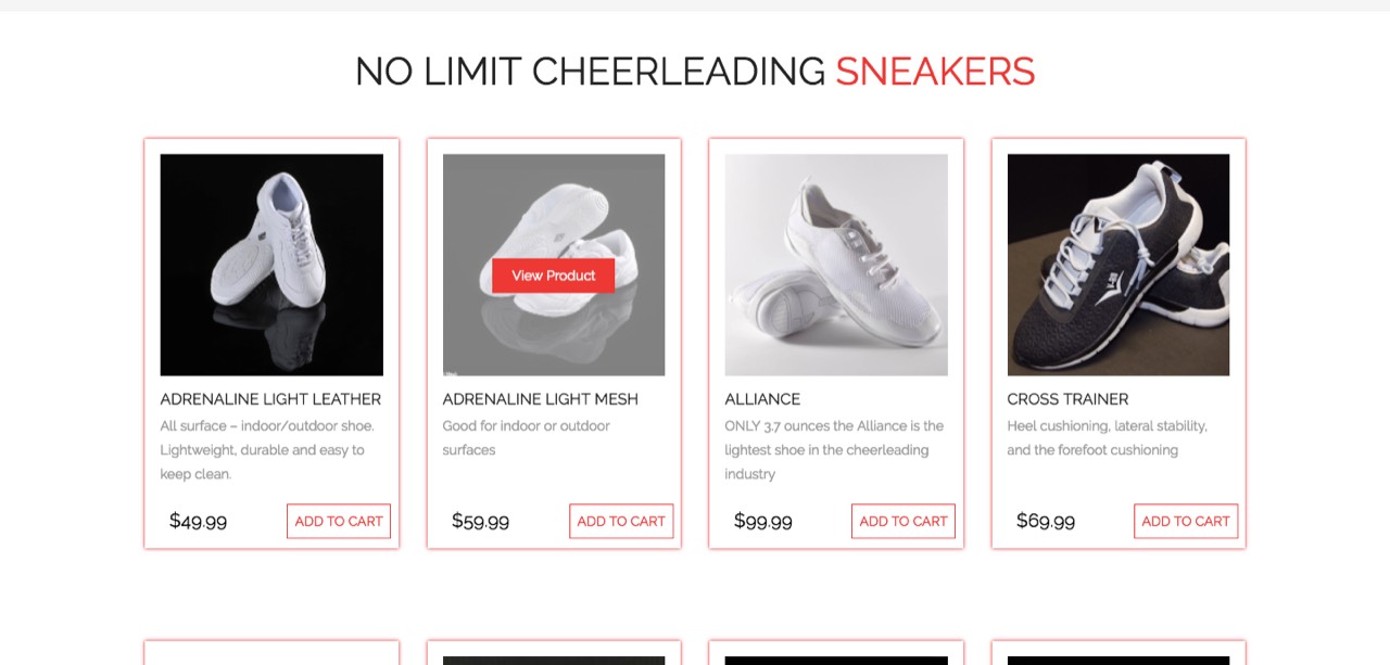 Screenshot of Online store redesign on WordPress and WooCommerce